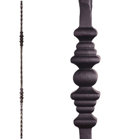 2.1.1 Double Decorative Knuckle Iron Baluster