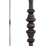 2.1.2 Single Decorative Knuckle Iron Baluster