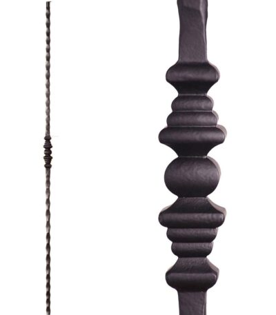 2.1.2 Single Decorative Knuckle Iron Baluster