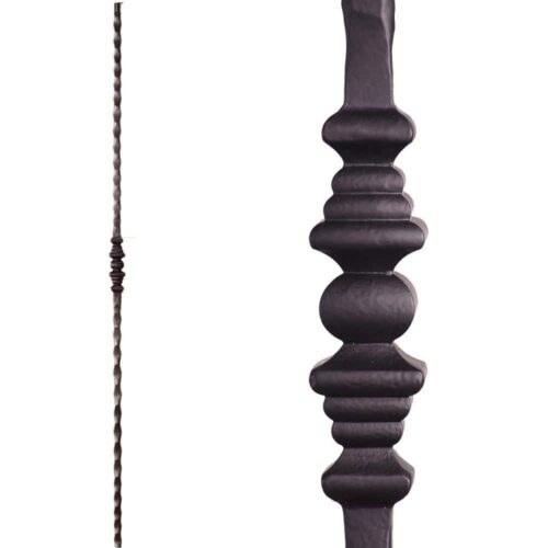 2.1.2 Single Decorative Knuckle Iron Baluster