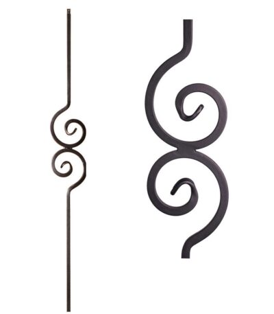 2.10.1 Double Spiral Iron Baluster