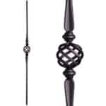 2.11.16 Single Basket Baluster - Satin Black