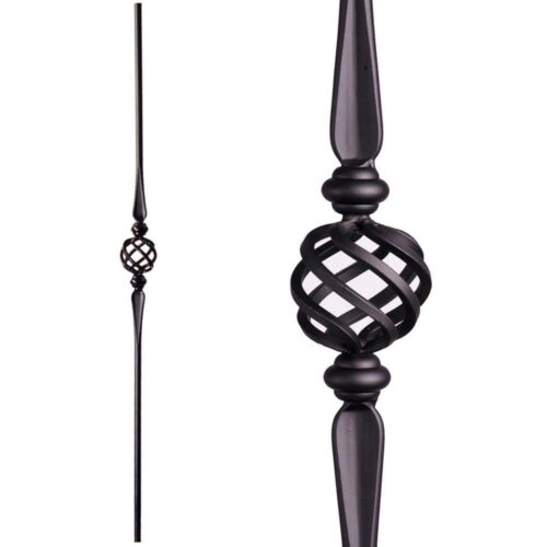 2.11.16 Single Basket Baluster - Satin Black