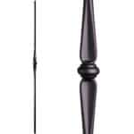 2.11.3 Single Knuckle Baluster - 44" Satin Black