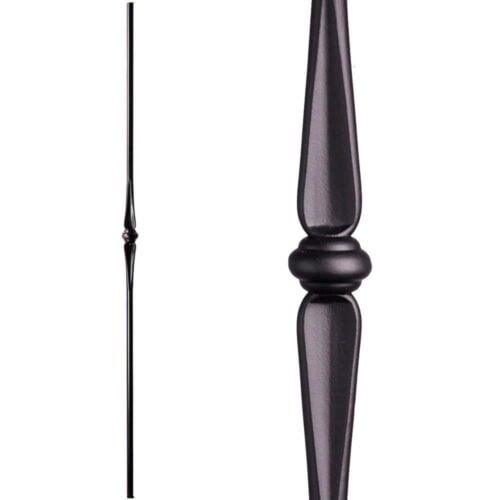 2.11.3 single knuckle baluster, 44 in satin black