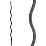 2.2.3 Plain Wavy Bar - Satin Black