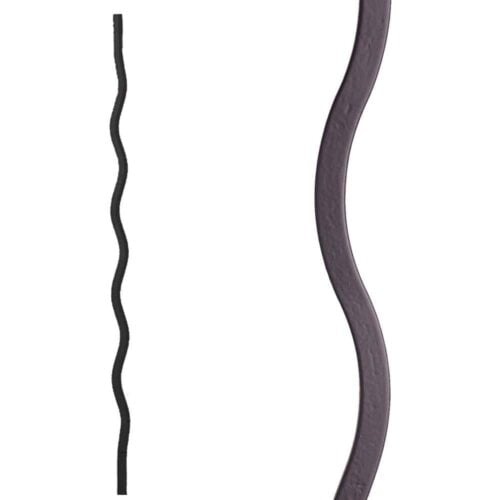 2.2.3 Plain Wavy Bar - Satin Black