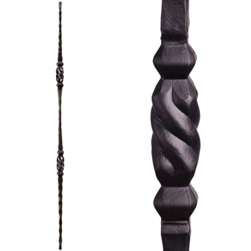 2.9.13 Double Twisted Knuckle Iron Baluster