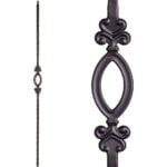2.9.5 Single Oval Iron Baluster
