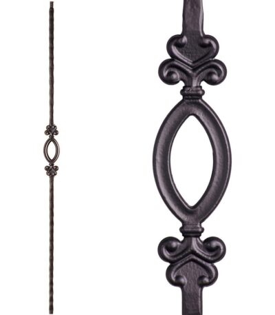 2.9.5 Single Oval Iron Baluster