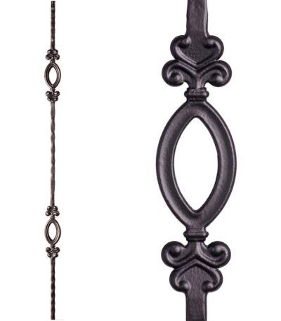 2.9.6 Double Oval Iron Baluster