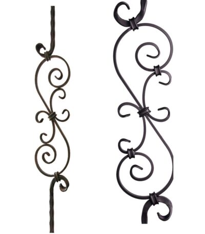 2.9.8 Large Spiral Scroll Iron Baluster