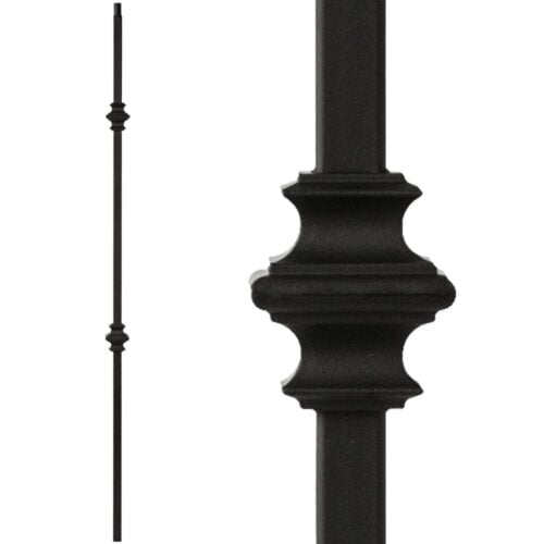 34.1.35-T MEGA Double Knuckle Hollow Iron Baluster