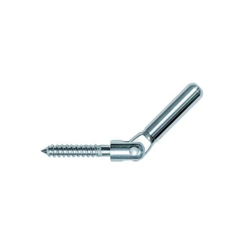 Wood stair cable non-tensioner fitting