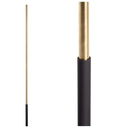 SoHo - Satin Black Base on Brass Baluster