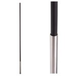 SoHo - Stainless Steel Base on Satin Black Baluster