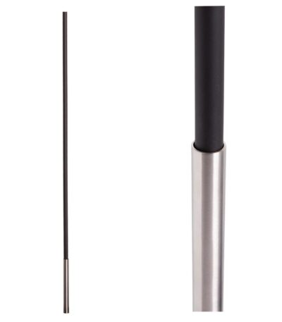 SoHo - Stainless Steel Base on Satin Black Baluster