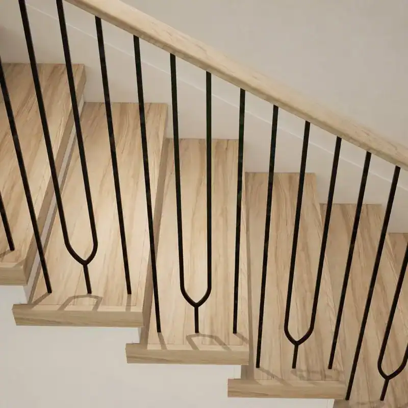 Harmony iron balusters on a staircase