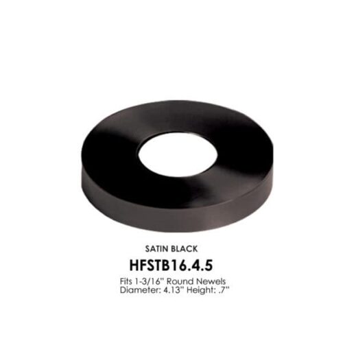 16.4.5 newel flange cover, satin black