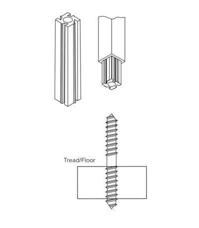 T-Plug Shoeless Baluster Install Kit