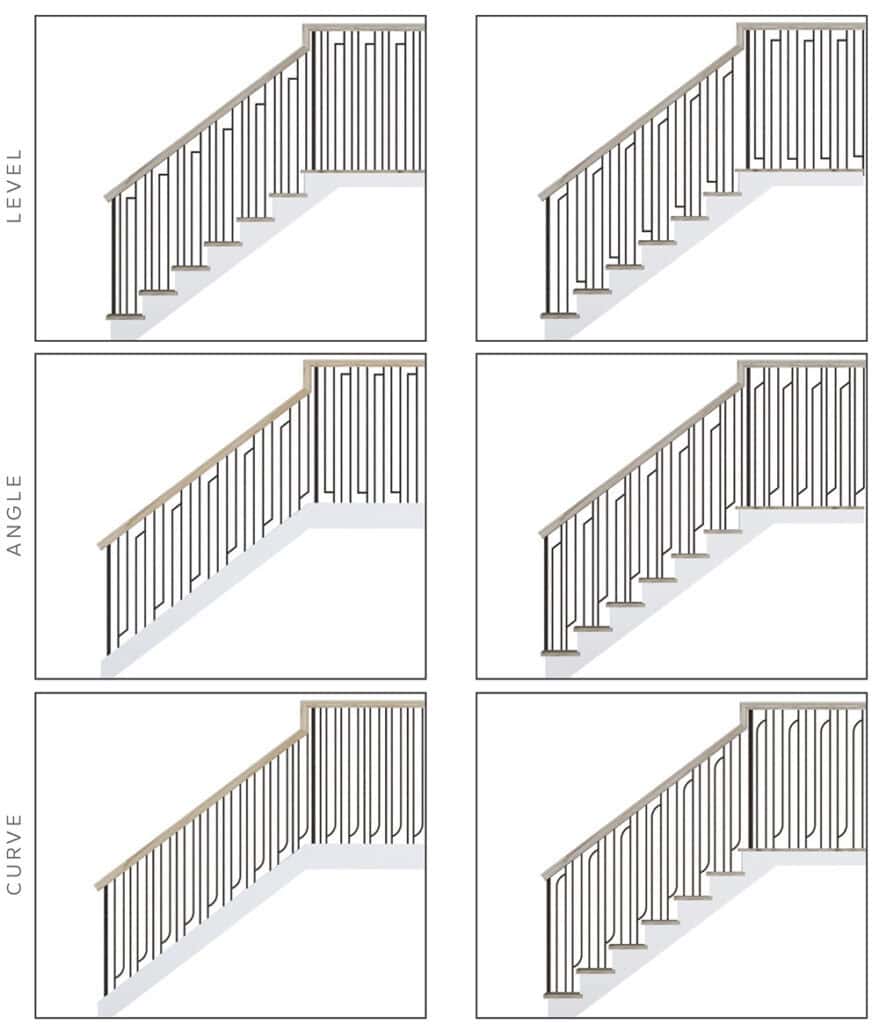 16.9.2 Angle Double Leg Iron Baluster Linea | House of Forgings
