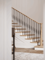 3515 - 3.5" x 60" Wooden Newel Post - Pin Top - Röhe - Image 4