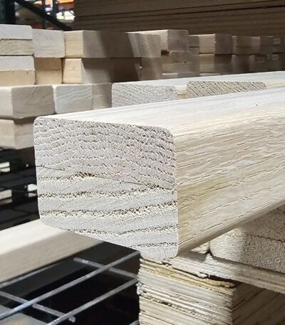 6002 Modern Wood Handrail - Red Oak
