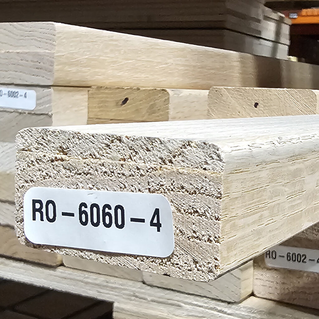6060 Slim Modern Wood Handrail - Red Oak