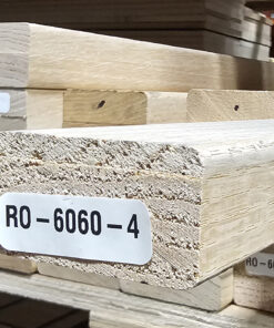 6060 Slim Modern Wood Handrail - Red Oak