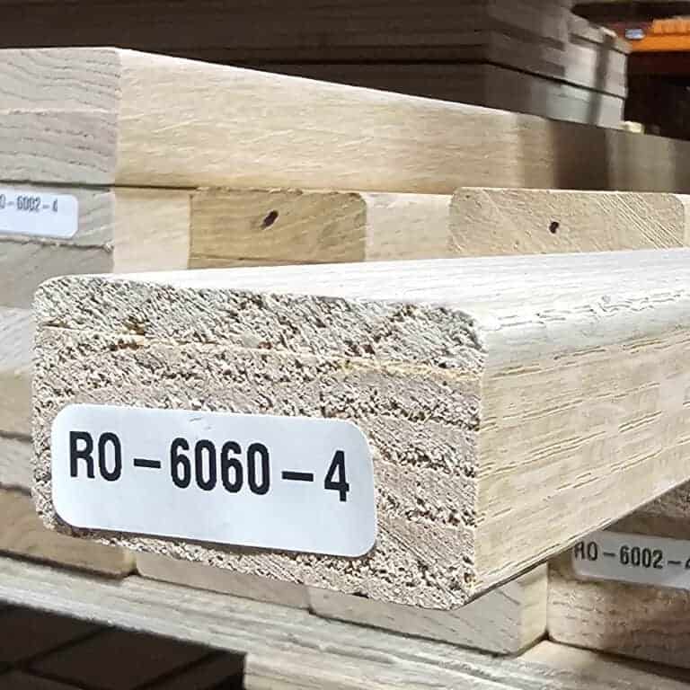 6060 Slim Modern Wood Handrail - Red Oak