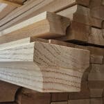 6084 Modern Wooden Handrail - Red Oak