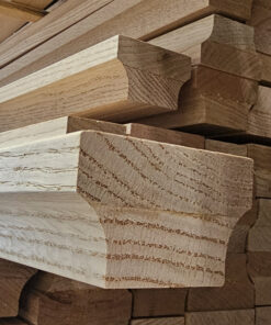 6084 Modern Wooden Handrail - Red Oak