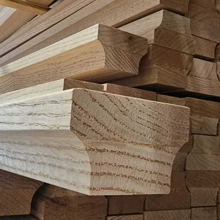 6084 Modern Wooden Handrail - Red Oak