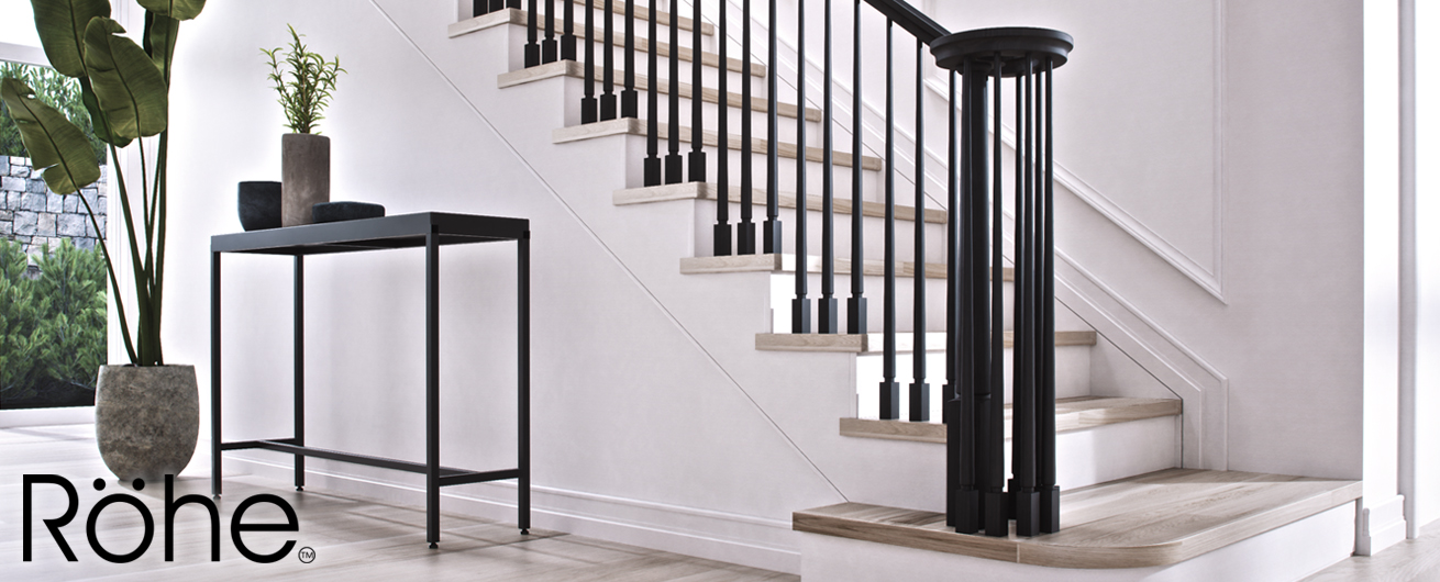 Rohe Wood Balusters and Newels for Stair Remodel