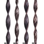 16.1.5 Single Ribbon Iron Baluster Ribbon - Satin Black - Image 3