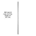 16.2.2 Plain Round Bar Baluster - 44" Satin Black - Image 2