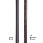 16.5.11 Plain Round Bar Iron Newel - Satin Black - Image 3