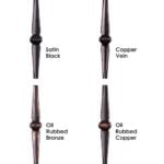 16.1.8 Double Knuckle Gothic Hammered Baluster - 44" H. x 9/16" Sq. - Image 3