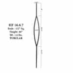 16.6.7 Marquis Modern Aalto Baluster - 44" H. x 1/2" Sq. - Image 2