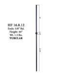 16.8.12 Single Sphere Iron Baluster Designer Tubular - Satin Black - Image 2