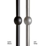 16.8.12 Single Sphere Iron Baluster Designer Tubular - Satin Black - Image 3