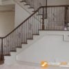 Staircase with 16.1.1 single twist solid iron balusters