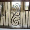 Rebecca A1 level and straight iron panel in a balcony railing