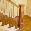 Staircase with 16.1.34 single knuckle iron balusters, Versatile collection