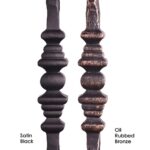 2.1.1 Double  Knuckle Tuscan Square Hammered Iron Baluster - Image 3