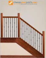 16.8.12 Single Sphere Iron Baluster Designer Tubular - Satin Black - Image 4