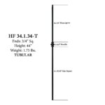 34.1.34-T Single Knuckle Iron Baluster Mega - Image 2
