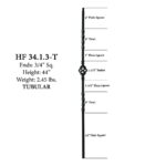 34.1.3-T Single Basket Iron Baluster Mega - Image 2