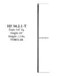 34.2.1-T Plain Square Iron Baluster Mega - Image 2