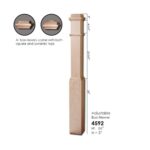 4592 Wooden Adjustable Box Newel - 5" Sq. x 56" H. - Image 2